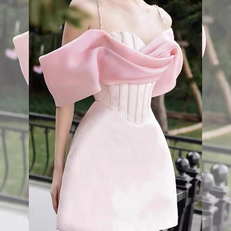 Off Shoulder Corset Mini Dress