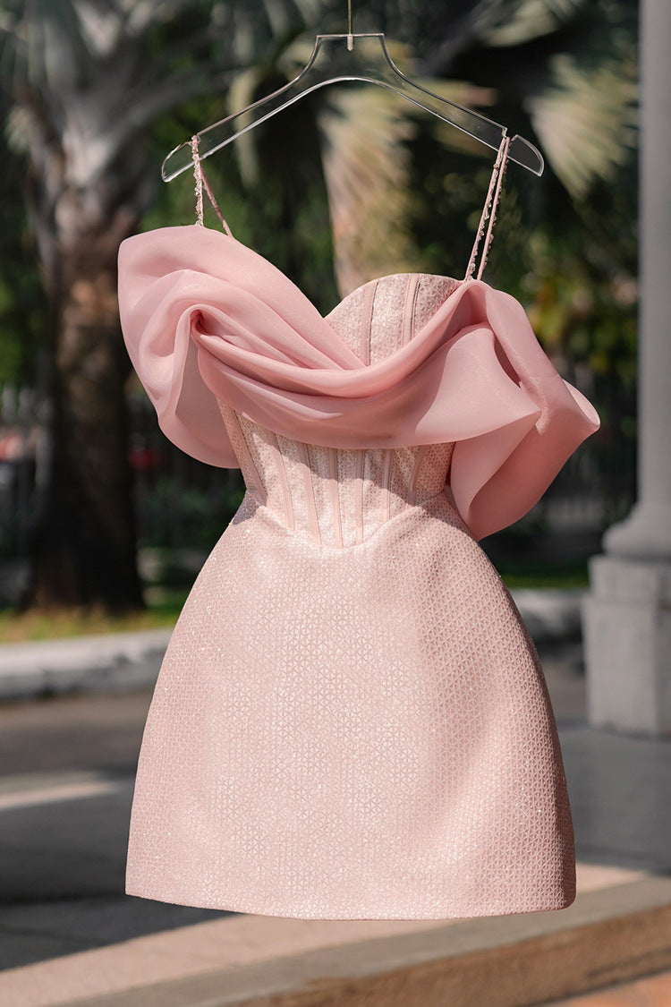 Off Shoulder Corset Mini Dress